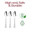 Smarty Had A Party Shiny Silver Glamour Cutlery Disposable Plastic Spoons (600 Spoons), 600PK 430S-SP-CASE - alternate 3