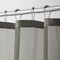Homeroots Gray Sheer and Grid Shower Curtain and Liner Set 399753 - alternate 3
