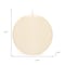 Homeroots Set of Two Ivory Round Flameless Designer Candles, 2PK 633845 - alternate 2