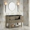 James Martin Vanities Lucian 48" Single Vanity, Pebble Oak, w/ 3 CM Phantome Eclos Widespread Top D704-V48-PBO-WPHT - alternate 4