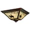 Vaxcel Trail 14in Outdoor Flush Mount Bronze T0109 - alternate 1