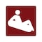 Sign Solutions Usa Snow Tubing (Symbol), 30 in W x Square, Aluminum Sign DUS12DWT3030RS-144 - alternate 1
