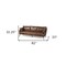 Homeroots 82" Dark Brown Rustic Leather Sofa With Toss Pillows 607320 - alternate 2