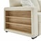Global Furniture Usa Contemporary U0222 Ivory Pull Out Sofa Bed With Speaker And 2 Pillows U0222-IVORY-PULL OUT SOFA BED W/SPKR - alternate 2