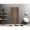 Sartodoors Sliding Closet Bi-fold Doors, Planum 0011 Walnut and Aluminum Strips, Sturdy Tracks Moldings Trims PLANUM0011BF-WLN-36 - alternate 1