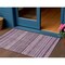 Homeroots 3' X 5' Plum And Lilac Striped Washable Indoor Outdoor Area Rug 615356 - alternate 1