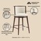 Manhattan Comfort Evalyn Barstool in Cream - Set of 3 3-BS024-CR - alternate 3