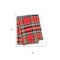 Homeroots 55" X 70" Red Black And White Plaid Cotton Blend Plaid Throw Blanket with Fringe 702224 - alternate 2