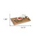 Homeroots 19in Brown Teak Handmade Serving Tray 475990 - alternate 2