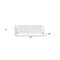 Homeroots 93" White Italian Leather Chesterfield Sofa With Silver Legs 476530 - alternate 4