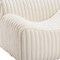 Homeroots 39" Cream Faux Fur And Upholstered Tufted Lounge Chair 564973 - alternate 5