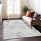 Homeroots 3' X 5' Gray Charcoal And Silver Geometric Washable Indoor Outdoor Area Rug 588268 - alternate 4