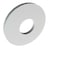 Zoro Select Flat Washer, For Screw Size 1/4" , Aluminum 100 PK 14WFAL - alternate 2
