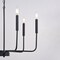 Vaxcel Beldon 6 Light Black Contemporary Chandelier Candelabra H0297 - alternate 3