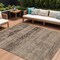 Homeroots 9' X 12' Brown And Taupe Medallion Washable Indoor Outdoor Area Rug 616110 - alternate 1