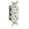 Leviton Straight Blade Receptacle, 5-20R, 20 A, 125V AC, Flush Mount, Self-Grounded M8300-T - alternate 1