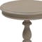 Homeroots 25" Taupe Gray Manufactured Wood Round End Table 493226 - alternate 4
