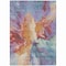 Homeroots 9' X 12' Orange Red And Teal Blue Abstract Washable Indoor Outdoor Area Rug 615618 - alternate 4