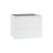 Homeroots 24" White Wood Freestanding Bathroom Vanity With White Sink And Two Drawers 627447 - alternate 1