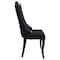 Leisuremod Novara Collection Modern Wooden Dining Chair in Black Velvet, 2PK NC20BLF2 - alternate 3