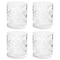 Gibson Home 4 Piece 13 Ounce Diamond Embossed Double Old Fashioned Glassware Set 142172.04 - alternate 1