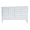 Baxton Studio Lucera Mid-Century White Bobbin Wood 6-Drawer Dresser 257-14127-ZORO - alternate 4