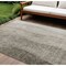 Homeroots 9' X 12' Taupe Brown And Ivory Ombre Washable Indoor Outdoor Area Rug 581838 - alternate 1