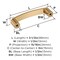 Amerock Rift 3 inch (76mm) Center-to-Center Champagne Bronze Cabinet Pull, 10PK 10VMP36898CZ - alternate 4