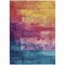 Homeroots 5' X 8' Merlot And Blush Abstract Washable Indoor Outdoor Area Rug 610944 - alternate 2