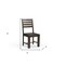 Homeroots Set of Two Brown Solid Wood Ladder Back Dining Side Chairs 565295 - alternate 6