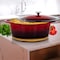 Megachef 7 Quarts Oval Enameled Cast Iron Casserole in Red MG-CO33AR - alternate 8