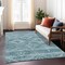 Homeroots 9' X 12' Teal Blue And Aqua Southwestern Washable Indoor Outdoor Area Rug 588736 - alternate 5