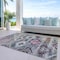 Homeroots 8' X 10' Gray Charcoal And Silver Southwestern Washable Indoor Outdoor Area Rug 588681 - alternate 2