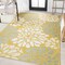 Jonathan Y Zinnia Modern Floral Textured Weave Yellow/Cream 8 ft. x 10 ft. Indoor/Outdoor Area Rug SMB110G-8 - alternate 2