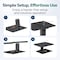 Purely Ergonomic Monitor Riser & Docking Station with Wireless Charging for QI-enabled devices S502 - alternate 4
