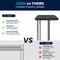 Flash Furniture 18 W, 70.8 L, 29 H, Metal, Plastic, Plastic: Polyethylene Top, Black RB-1872-BK-GG - alternate 4