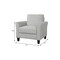 Homeroots 31" Sofa With Black Legs 601963 - alternate 2