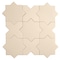 Apollo Tile Seville 7 x 7 in. Matte Ecru Taupe Porcelain Star Wall and Floor Tile 5.31 sq ft/case, 34PK TNG88STRTPEA - alternate 3