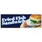 Signmission Fried Fish Sandwich, 24 Inch, Banner B-72-30379 - alternate 1