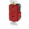 Leviton GFCIRcptclOutlet, 20A, 125VAC, Rd, Polycarb MGFT2-HGR - alternate 1