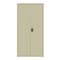 Hirsh Storage Cabinet, 72 in H, 36 in W, 24 in D, Recessed Twist, Keyed, Putty, 4 Shelves 22007 - alternate 4