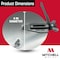 Mitchell Metal 4" Round HVAC Duct Damper, 30 Gauge Galvanized Steel Airflow Control Plate MM-9154 - alternate 2