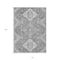 Homeroots 10' X 14' Gray And Ivory Medallion Washable Indoor Outdoor Area Rug 589043 - alternate 3