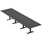 Skutchi Designs 16ft Rectangular Conference Table With Power | Harmony Series | 16 Person Meeting Room Table HAR-REC-48x192-T.BK-WA7949-NA - alternate 1