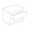 Manhattan Comfort Navis 26 in Nightstand in Charcoal Gray (2-Drawer) NS1771-3 - alternate 2