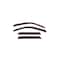 Ventshade Rainguards, Aerodynamic Design, In-Channel, Smoke, Acrylic, Set Of 4 194249 - alternate 1