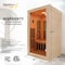 Steamspa 2-Person Carbon FAR Infrared Hemlock Wooden Indoor Sauna Room with LED Touch Control Panel SC-SS0014-GS - alternate 4