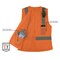 Ergodyne Hi-Vis Vest, 3XL, 30 " L, Orange, Polyester 22437 - alternate 3