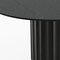 Homeroots 60" Black Solid Wood Pedestal Base Round Top Dining Table 721043 - alternate 2