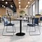 Flash Furniture HERCULES Kenai Navy Office Reception Stack Chair with Contoured Backrest and Gray Sled Base RUT-239AN-NV-GG - alternate 3